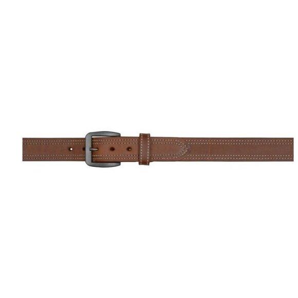 Men’s  Brown Leather 3D Belt Co.  Sz. 46 Genuine Leather USA Metal Buckle New - Picture 8 of 8